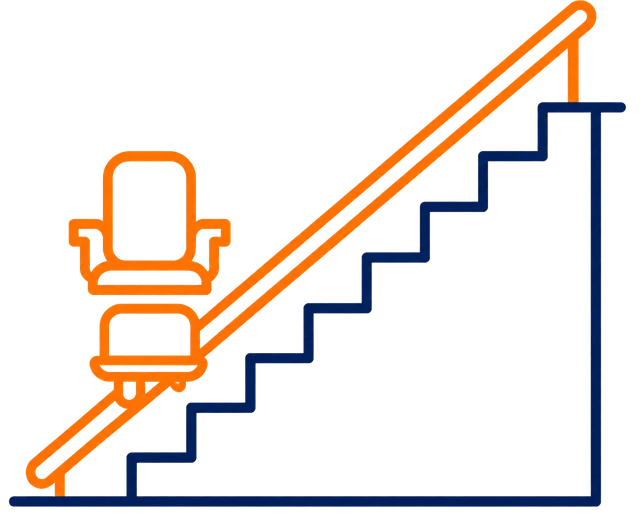 Escalier droit